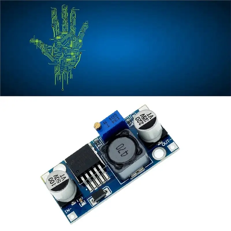 A98E-100PCS LM2596 DC-DC Step Down Power Supply Module 3A Adjustable Step-Down Module 5V Power Supply Step Down Module