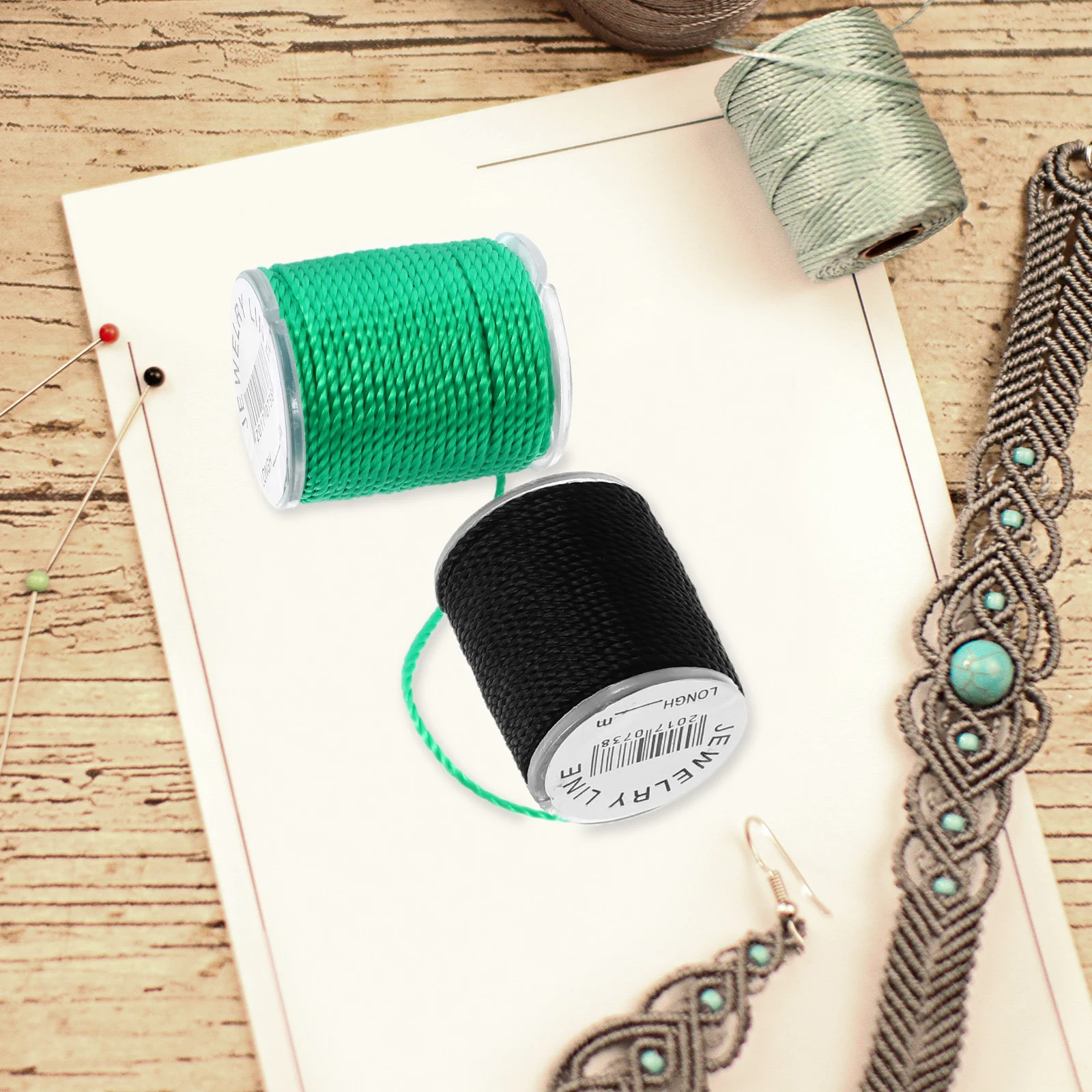 

10 Colors Nylon Rope Jewelry Making 1Mm Beading Cord Cord Craft Supplies Beading Thread DIY Accessories Necklace Bracelet