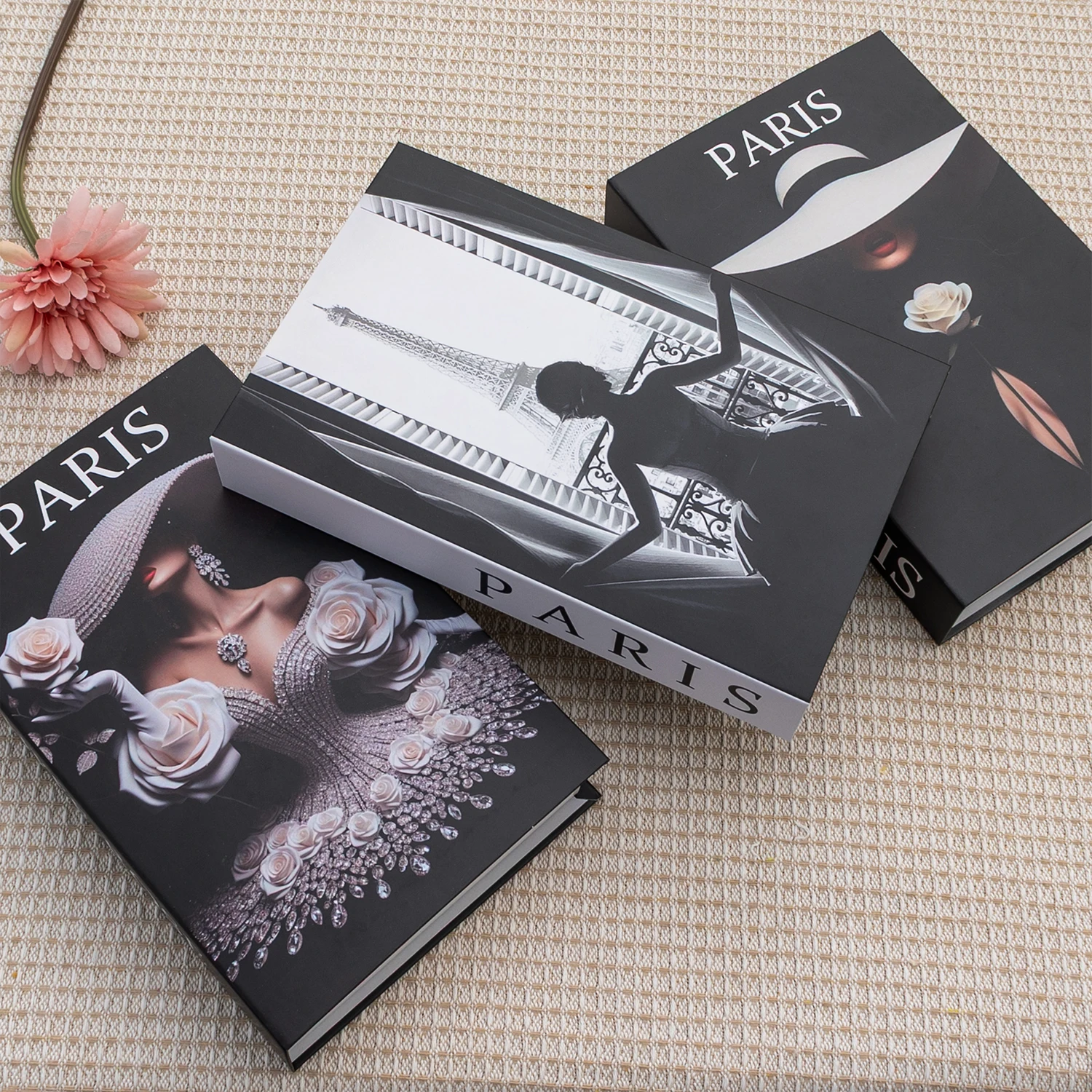 الشمال نمط الكتب وهمية الديكور غطاء مجلة الموضة غرفة المعيشة ديكور طاولة القهوة صندوق تخزين الحلي المنزل إضافية #6