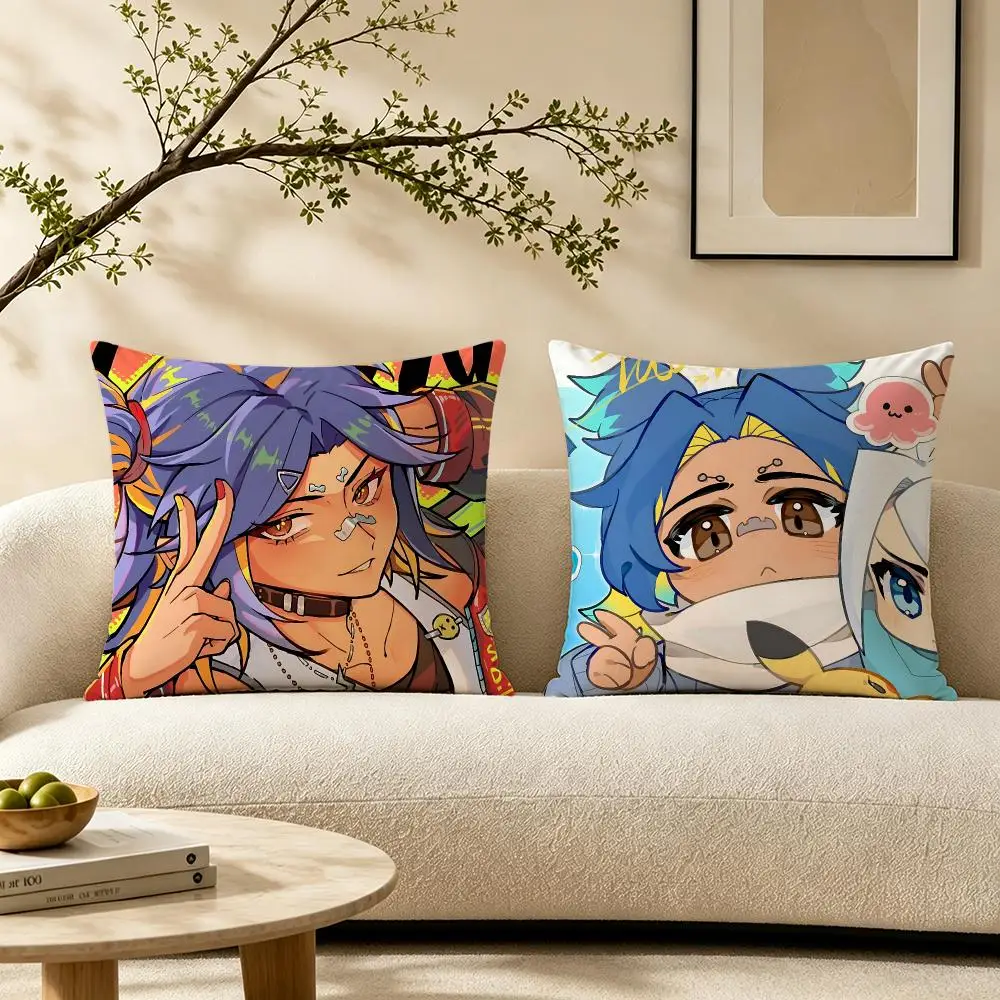 Game Valorant Cushion Cover Pillow Short Plush Warm CreamStylel Cushion for Living Room Bedroom Sofa Ideal for Gifting