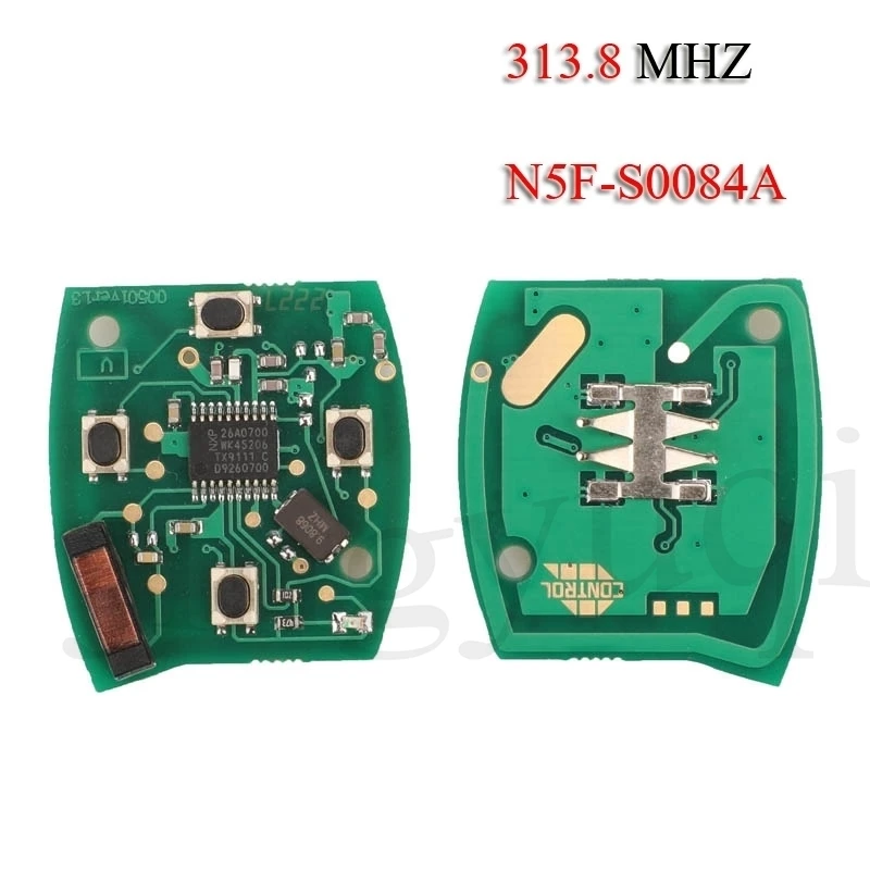 

jingyuqin Remote Car Key Circuit Board For Honda Accord N5F-S0084A ID46 Chip 313.8Mhz 2/3/4 Buttons