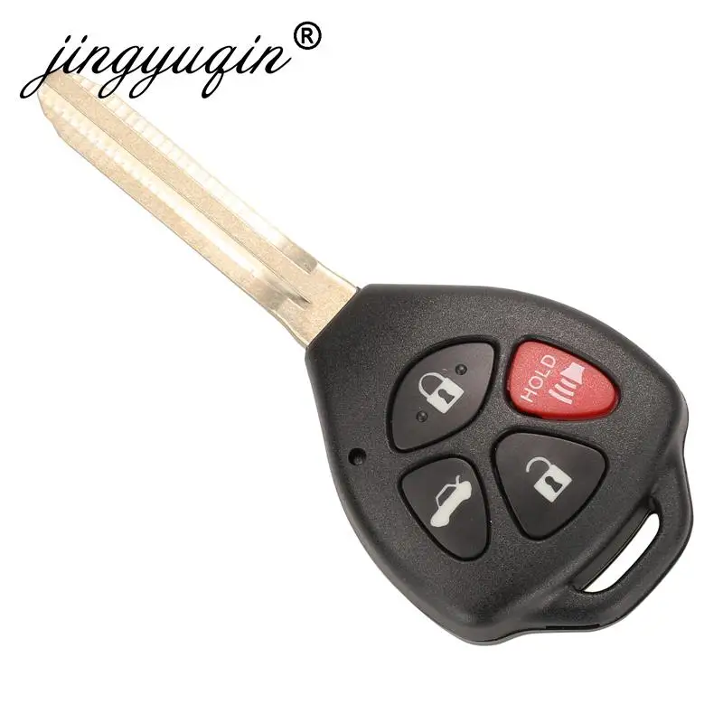 Jingyuqin hyq12bby 314.4 mhz id67 3/4 botões chave remota do carro para toyota camry avalon corolla matriz rav4 yaris venza tc/xa/xb/xc