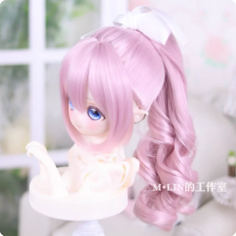 BJD Doll Wigs Long Hair For 1/3 1/4 Doll DD MDD Wigs Ponytail Hair Accessories(No Doll)