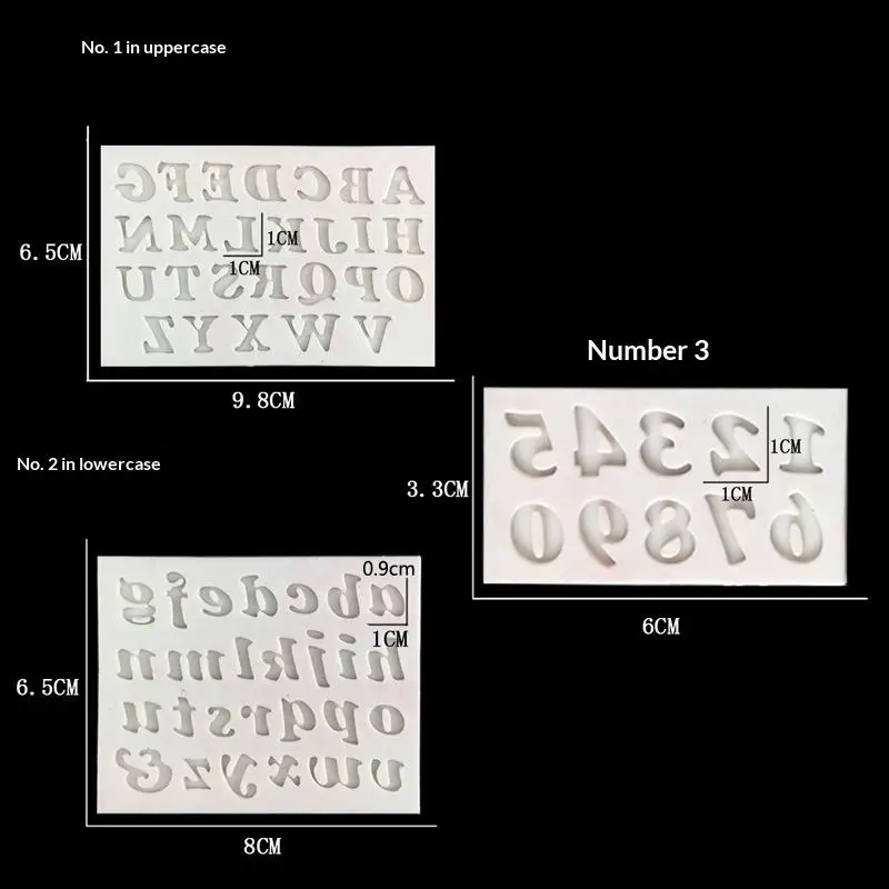 Alphabet Number Silicone Mold BPA Free Safe Baking Tool for Kids DIY Fondant Chocolate Candy Cake Birthday Decor