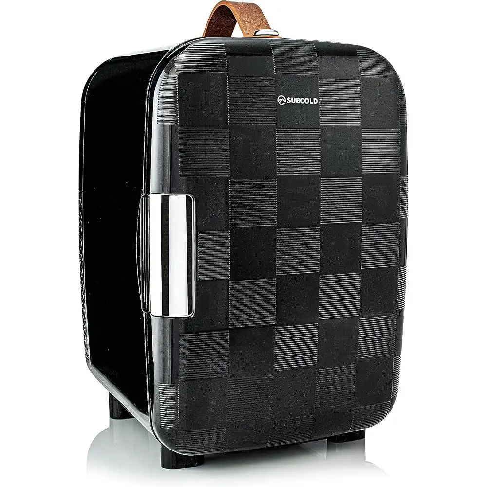 Compact Mini Fridge 10L Portable Cooler 12V 110V Quiet Energy Efficient Skin Care Beverage Fridge Freestanding Home Office