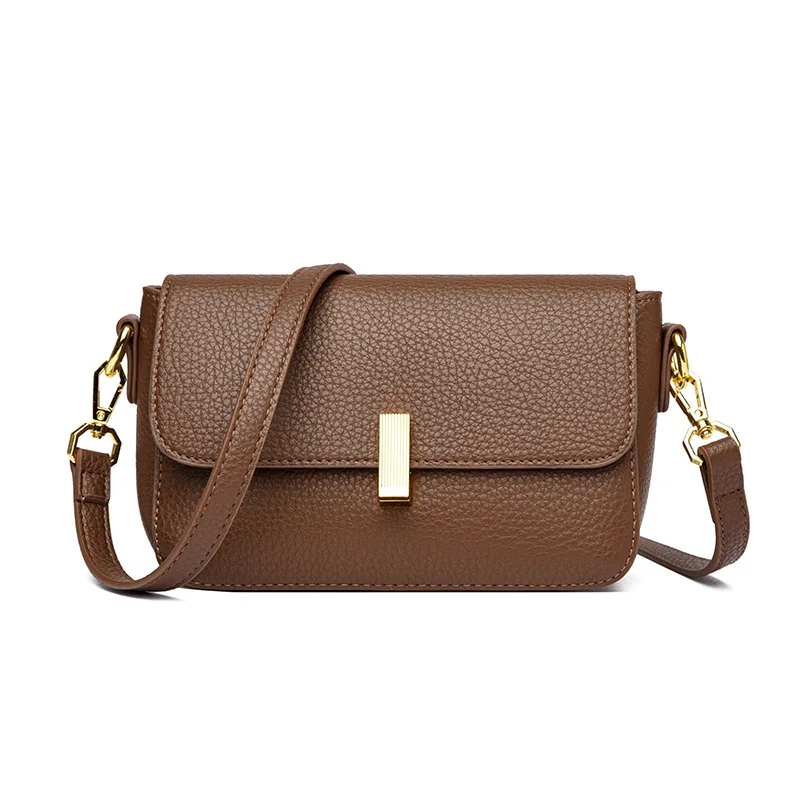 ​ ​ Kompakte, gesteppte, quadratische Tasche für Damen, Kaviar-Korn-Umhängetasche, minimalistische Silhouette, Coffee Run Ready Luxe Essential ​ ​