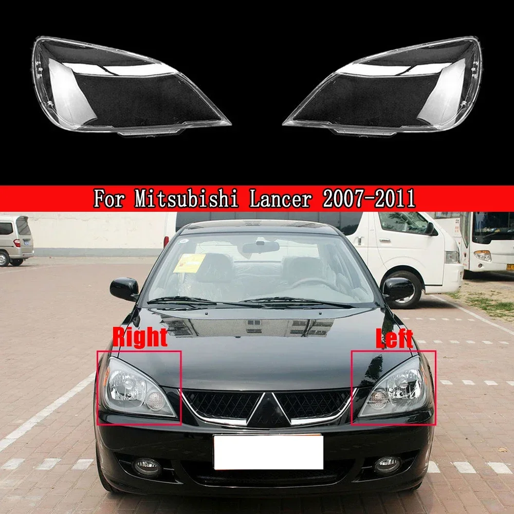 

Линза для фар Mitsubishi Lancer 2007-2011, прозрачная линза для лампы, крышка для фар автомобиля, абажур, водонепроницаемый яркий корпус