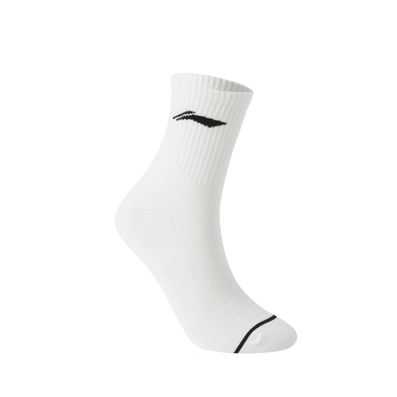 LiNing Unisex Sports Style Socks 24-28cm Black White Grey Colors LiNing Men Women Comfortable Stylisn Socks AWSV021 image 4