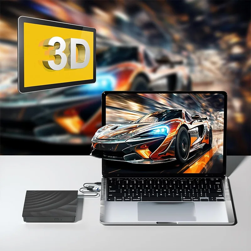 Unità Blu ray esterna USB 3.0 Portatile BD/CD/DVD -/+RW Lettore Lettore Masterizzatore per PC portatile Computer Notebook Windows Mac