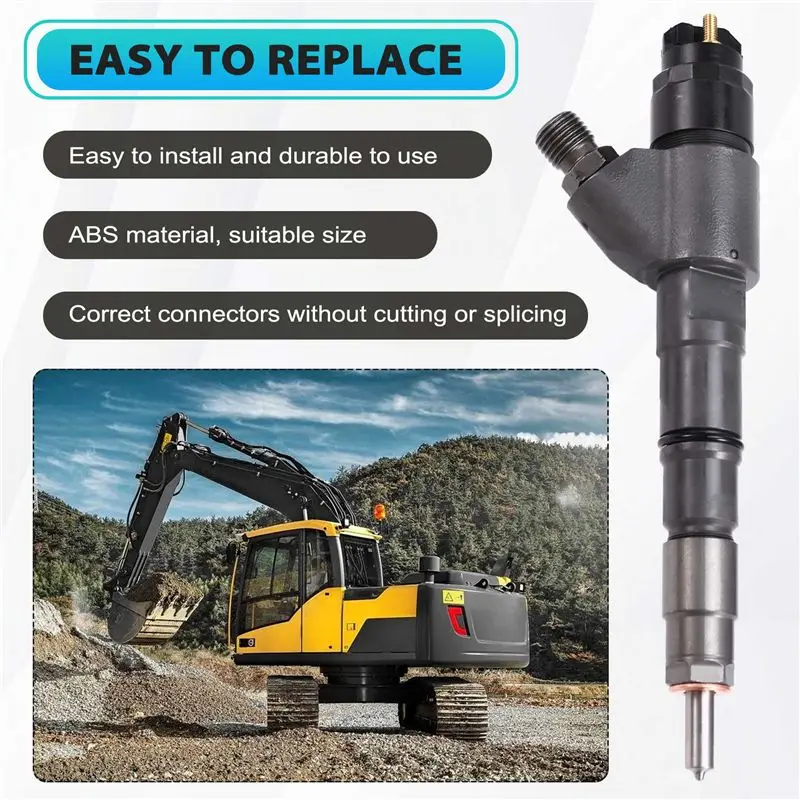 Eco-Friendly 0445120067 Common Rail Fuel Injector Replacement For Volvo Excavator EC ECR EW FC Series