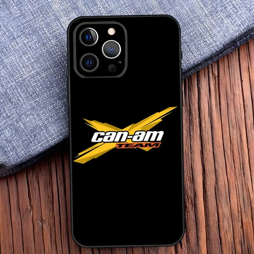 حافظة هاتف Can Am Can-am Team Logo لهاتف iPhone 16,15,14,13,12,11,Pro,X,XS,Max,XR,Plus,غطاء أسود ناعم صغير #3