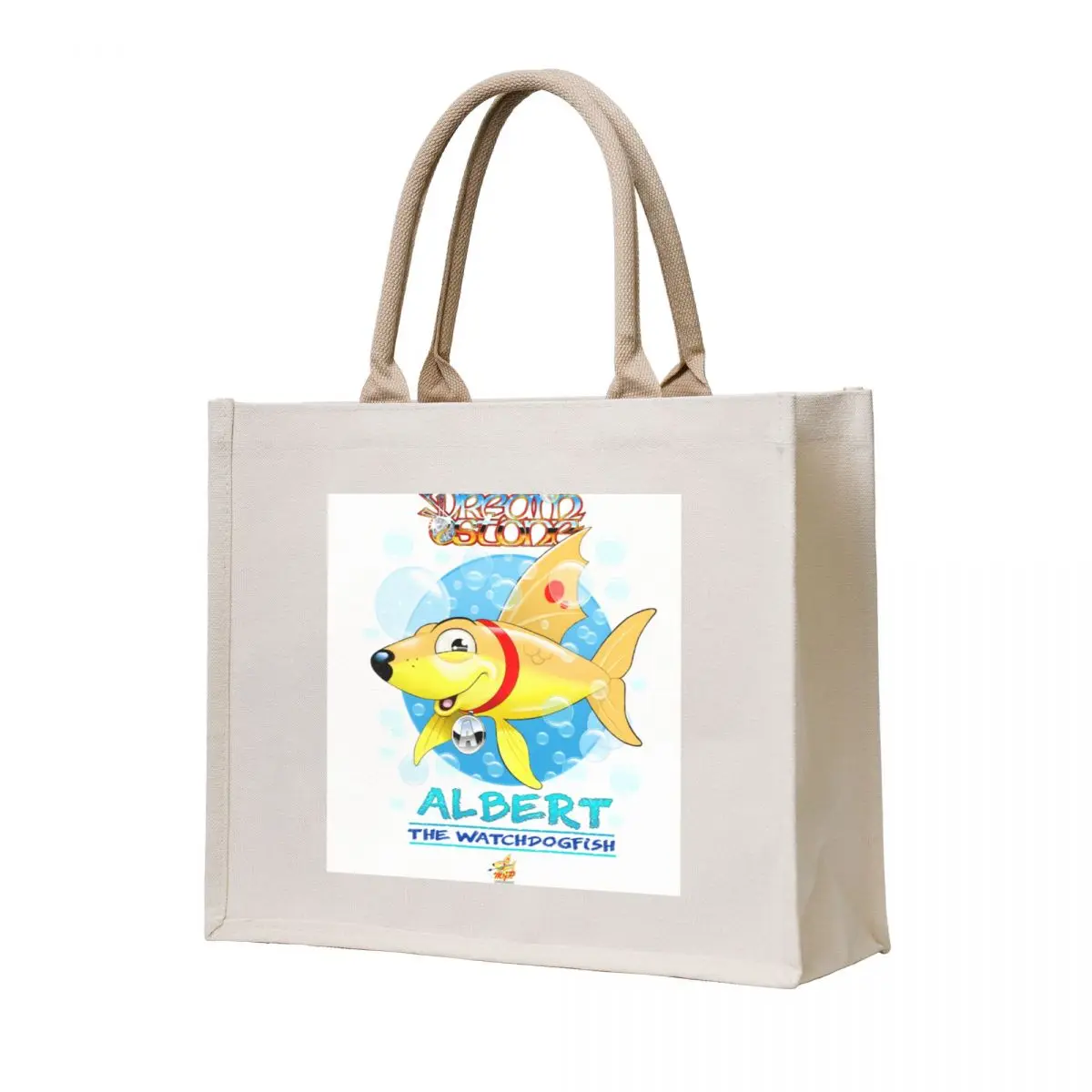 

Albert the Watchdog Fish Tote Bag Canvas stote bag shopping trolley bag Canvas