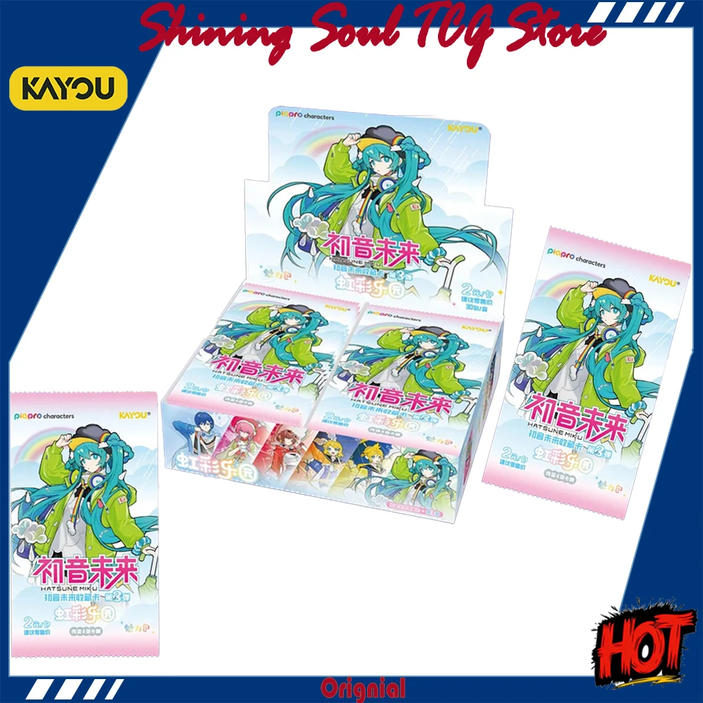 

Genuine KAYOU Hatsune Miku Piapro Characters Virtual Singer 39's Collection Cards Charm Pack Rainbow Land Brilliant Launch Gift