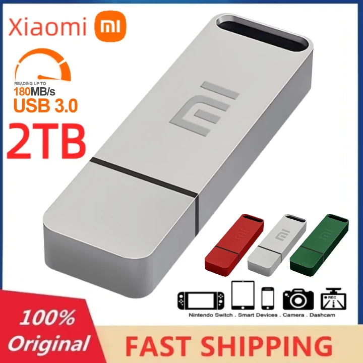 Xiaomi 2TB USB Memory Stick Pen Drive USB 3.0 Flash Drive 1TB USB 3. 0 Pendrive 512GB 256GB 128GB Flash USB Disk For Desktops PC