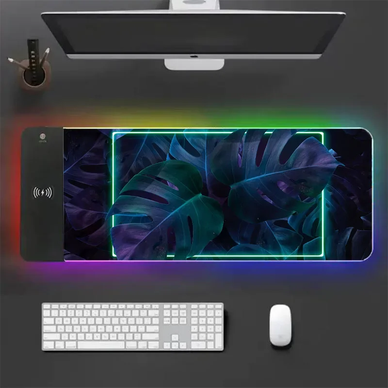 

Rgb коврик для мыши зеленый коврик для мыши игровая Rgb клавиатура Kawaii милые настольные аксессуары Ghostface в японском стиле игровые светодиодные Xxl мыши для стула