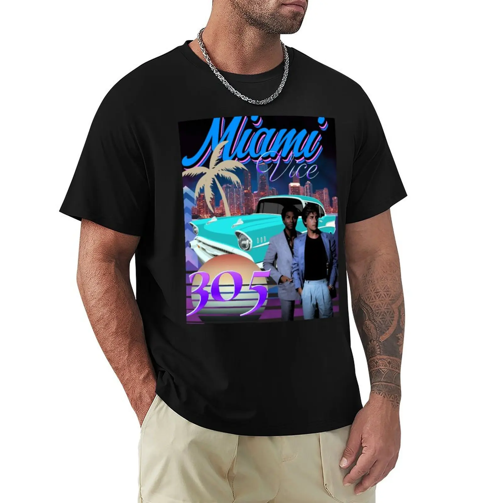 Miami Vice T-Shirt cotton t shirt man T-Shirt
