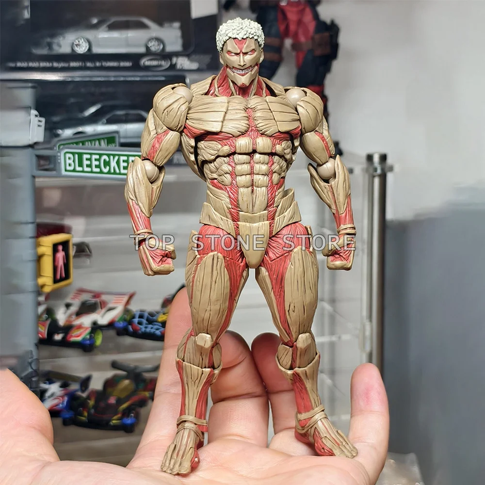 Revoltech The Armored Titan Actionfigur Amazing Yamaguchi Attack on Titan Figuren PVC Bewegliche Sammelfigur Modellspielzeug