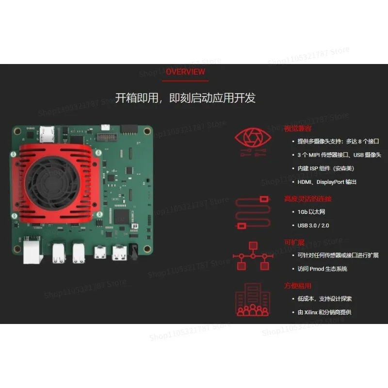 For SK-KV260-G-ED Kria KV260 Vision AI Evaluation Starter Kit FPGA Zynq