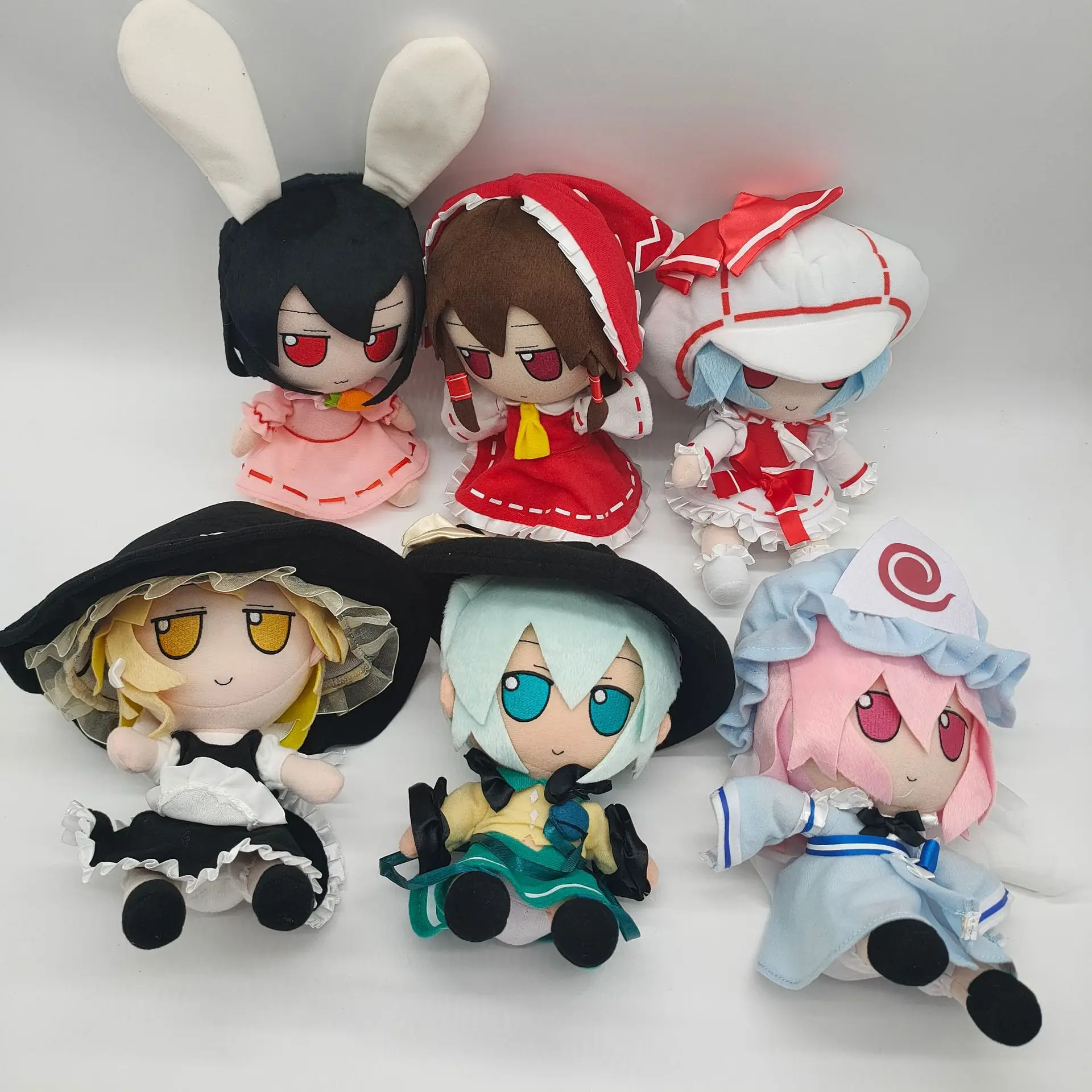 20cm Game Anime TouHou Project Fumo Cosplay Doll Plush Stuffed Toy Plushie Mascot Hinanawi Tenshi Cute Cartoon Figure Plush Doll