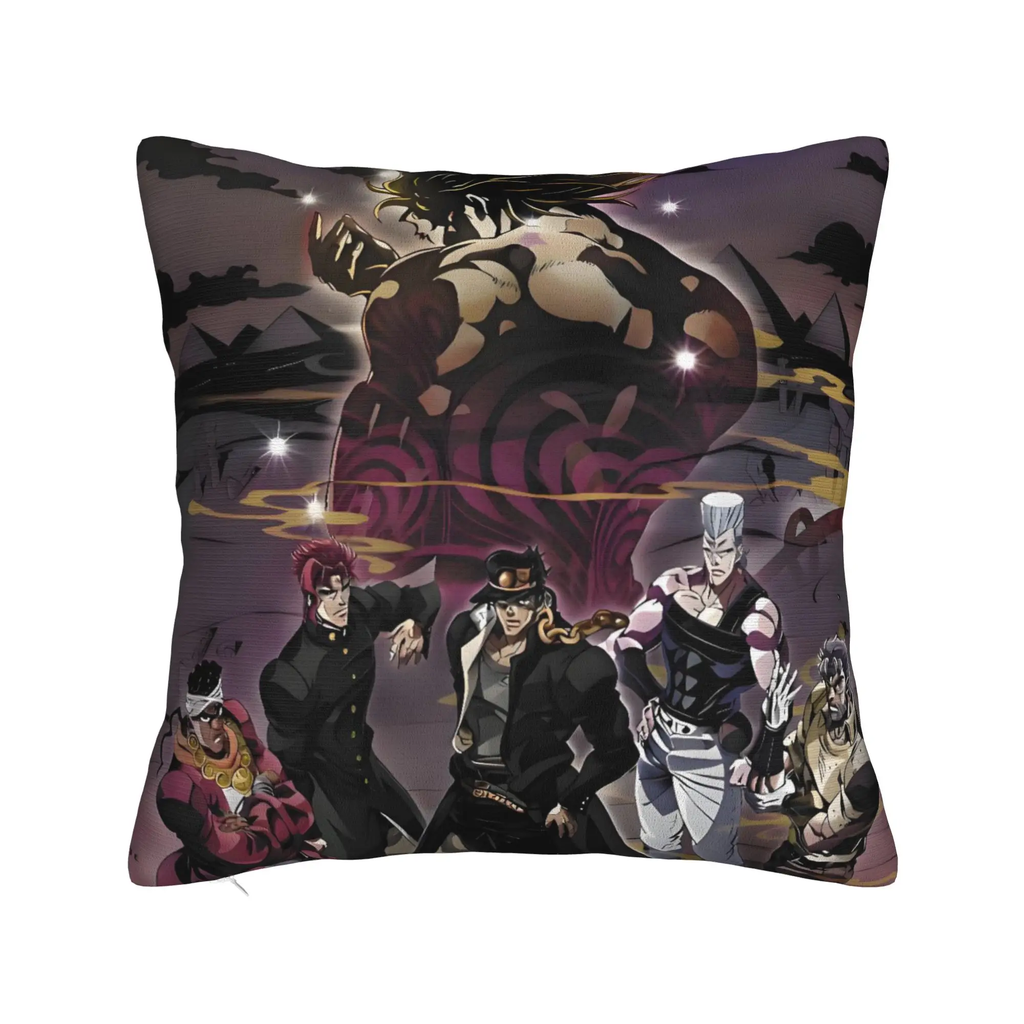 Manga Bizarre Adventure Pillow Case 45x45cm Sofa JoJo Nordic Cushion Cover Car Pillowcase