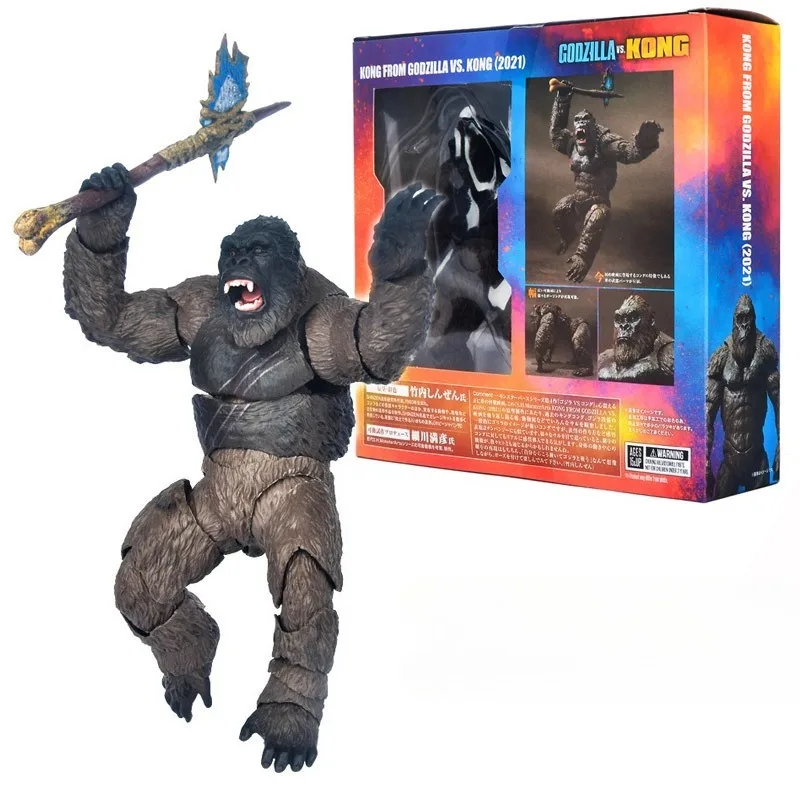 

New King Kong Vs Godzilla Action Figure Movie Model Movable Joints Kingkong Toys Creative Model Ornament Holiday Gifts