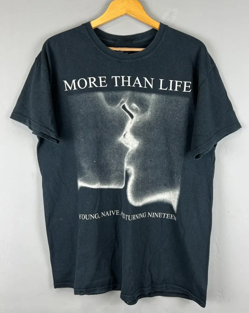 More Than Life Black T-Shirt Cotton Full Size Unisex S-5XL