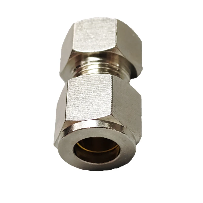 

3/8'' High Pressure Misting Fog System Ferrule Type Through Tee Elbow End Adapter Brass Fittings Seeve Connector