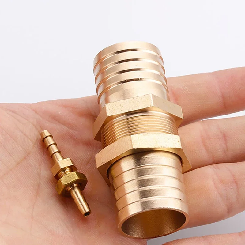 Picture 6: Brass Barb Pipe Fitting Connector Gas Copper Barbed Coupler Connector Adapter 1pcs 4mm 6mm 8mm10mm 12mm 14mm 16mm 19mm 25mm