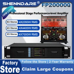 FP20000Q 4x7000W Professional Power Amplifier 4 Channels Audio DJ Subwoofer Preamplifier Class TD Line Array Speaker Amplifier