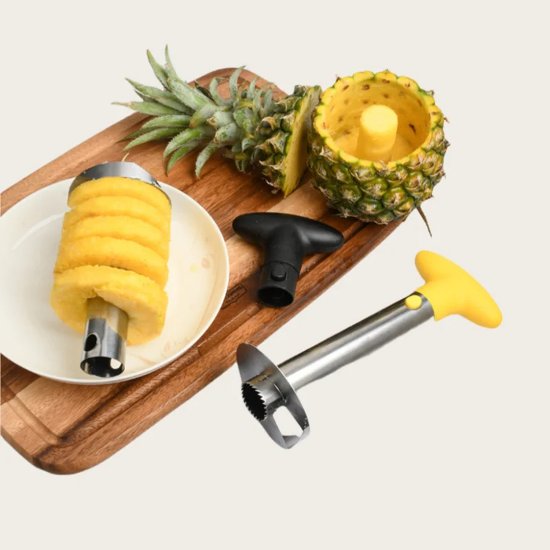 

Stainless steel pineapple peeler, pineapple watermelon slicer, multifunctional kitchen, various large fruit coring tools