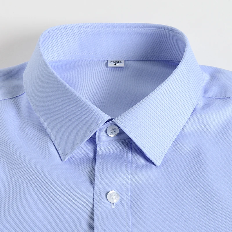 8XL 100% Cotton Men's Long Sleeve Shirt Business Casual Wrinkle-Free Formal Office Classic White Shirt Men Long Sleeve Slim Fit