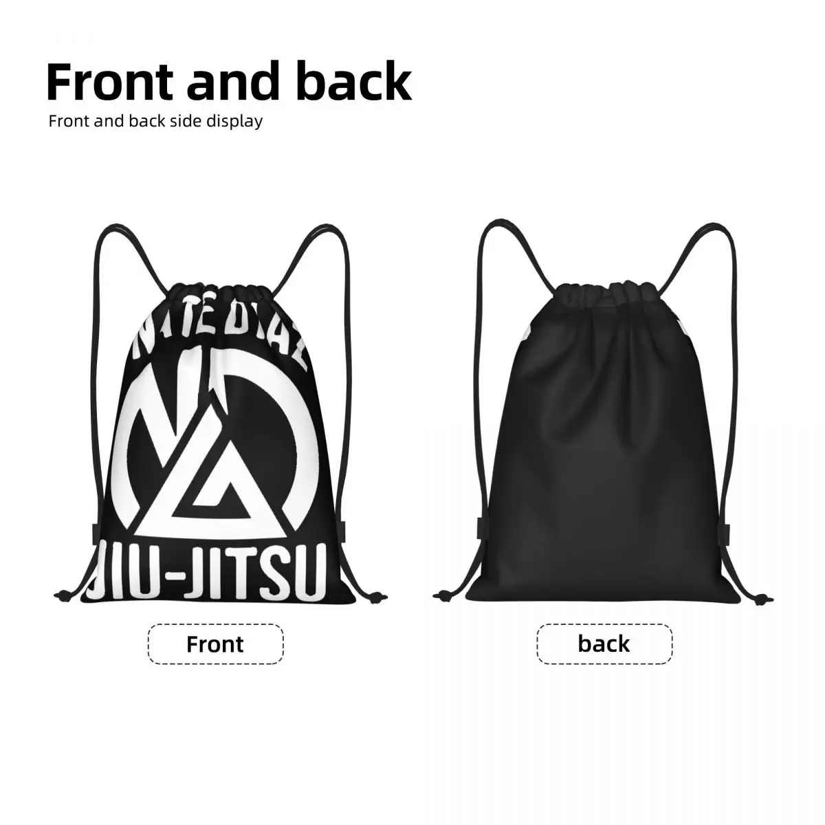 Nate Diaz Jiu Jitsu Multi-function Portable Drawstring Bags Sports Bag Book Bag For Travelling