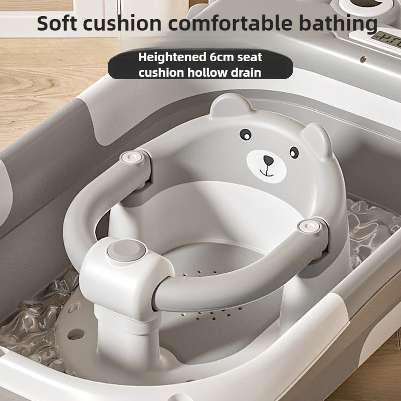 

Anti-Slip More 3 Months Children's Bath Chair Toddler Shower Seat with Bathtub Bracket Secure Baby Bathtub Bench For Infants
