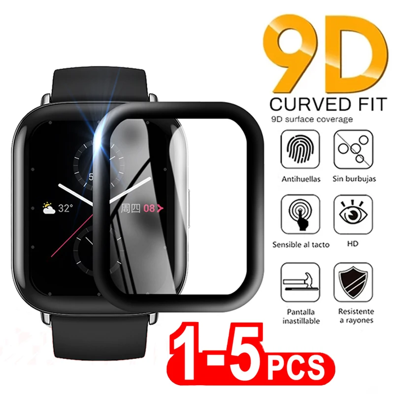 9D Curved Soft Glass Protective Film for Amazfit GTS 2 3 4 mini GTR 4 Screen Protector for Xiaomi BiP S Lite Bip U Pro bip 3 Pro