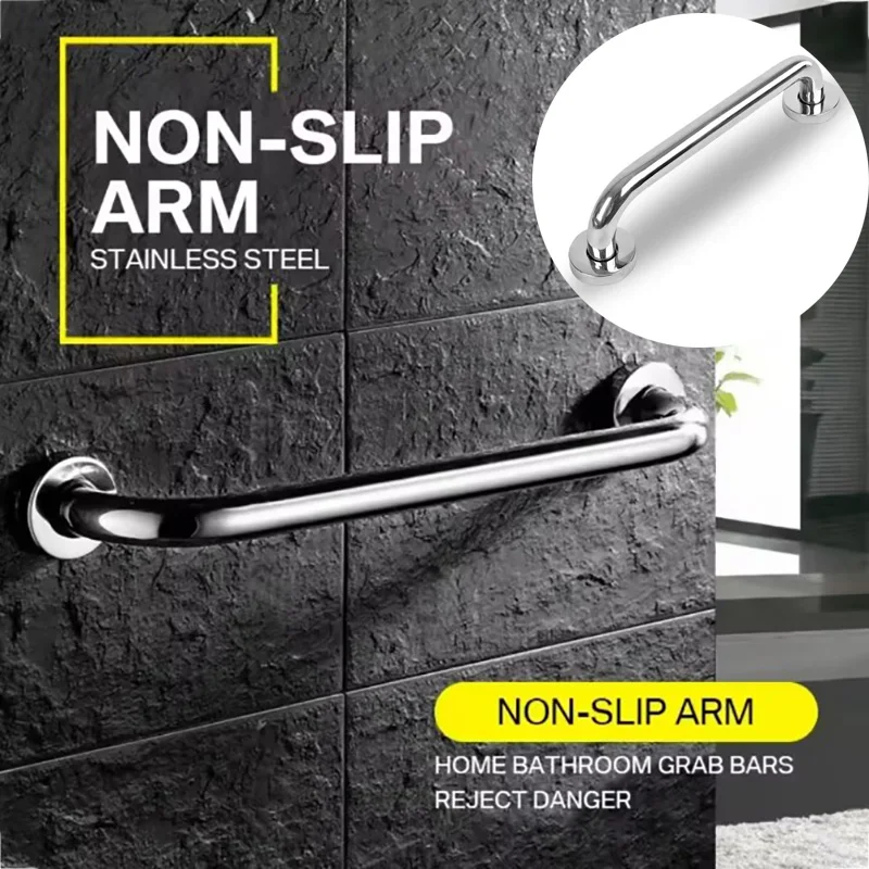 

1/2pcs 30/40/50cm Handrail High Quality Stainless Steel Bathroom Tub Toilet Grab Bar Shower Safety Support Handle Towel Rack