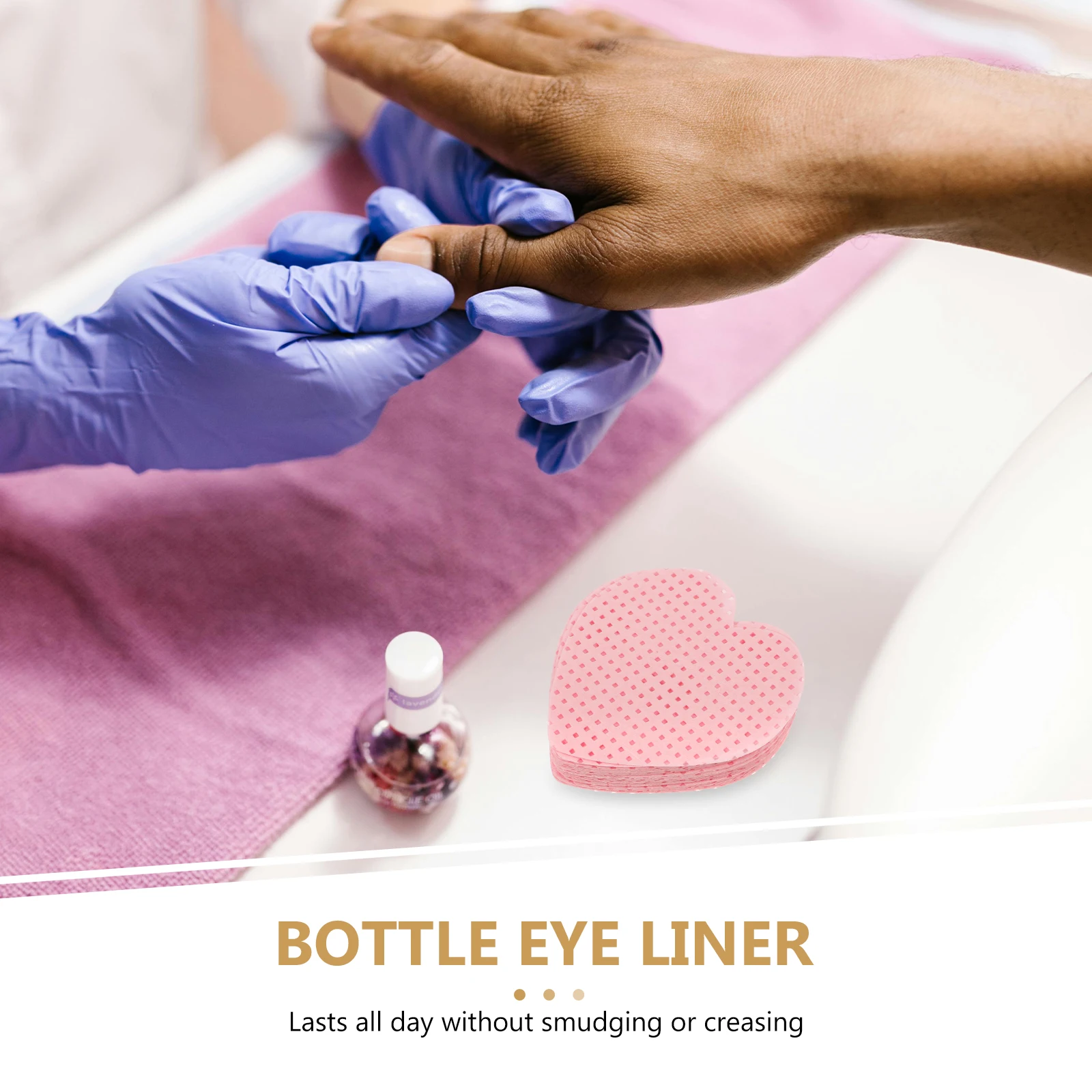 Nail Wipes Lint Free Nail Polish Remover Pads Heart Shaped For Gel Acrylic Dip Powder Removal Travel Size Makeup Wipes