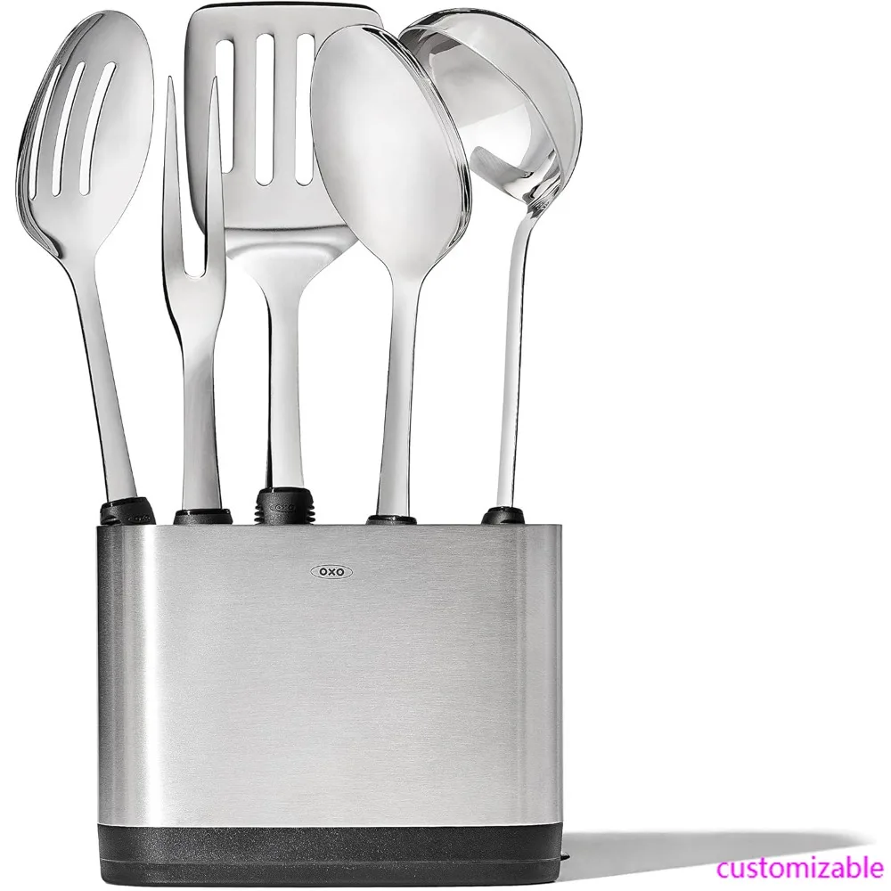 

6-Piece Stainless Steel Kitchen Prep and Serve Tool Set Good Grips