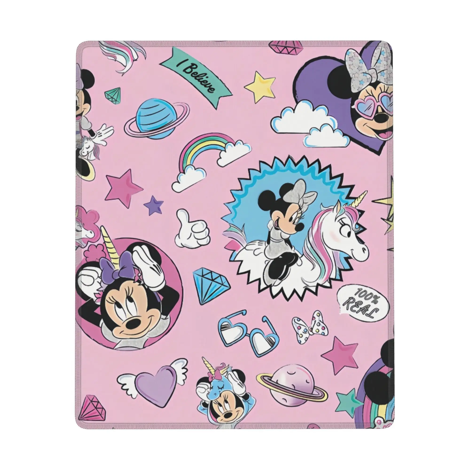 

Резиновый коврик для мыши с Микки Маусом, нескользящий настольный кожаный водонепроницаемый коврик с защитой от царапин, легко чистящийся коврик для ПК, ноутбука, рабочего стола