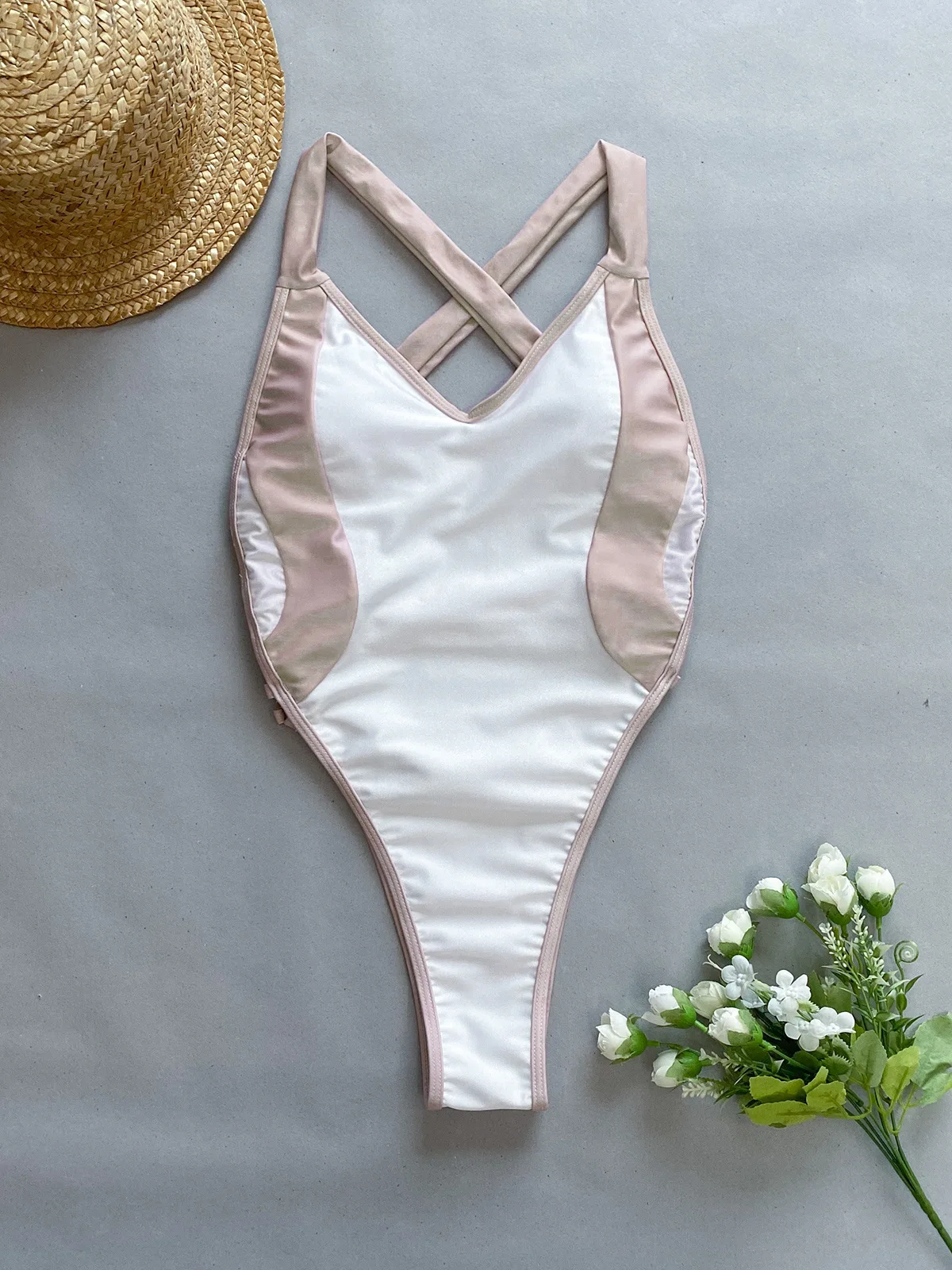 

Spring women's hollow out design, tight top with suspender design, multi colored optional jumpsuitsexy spicy girl