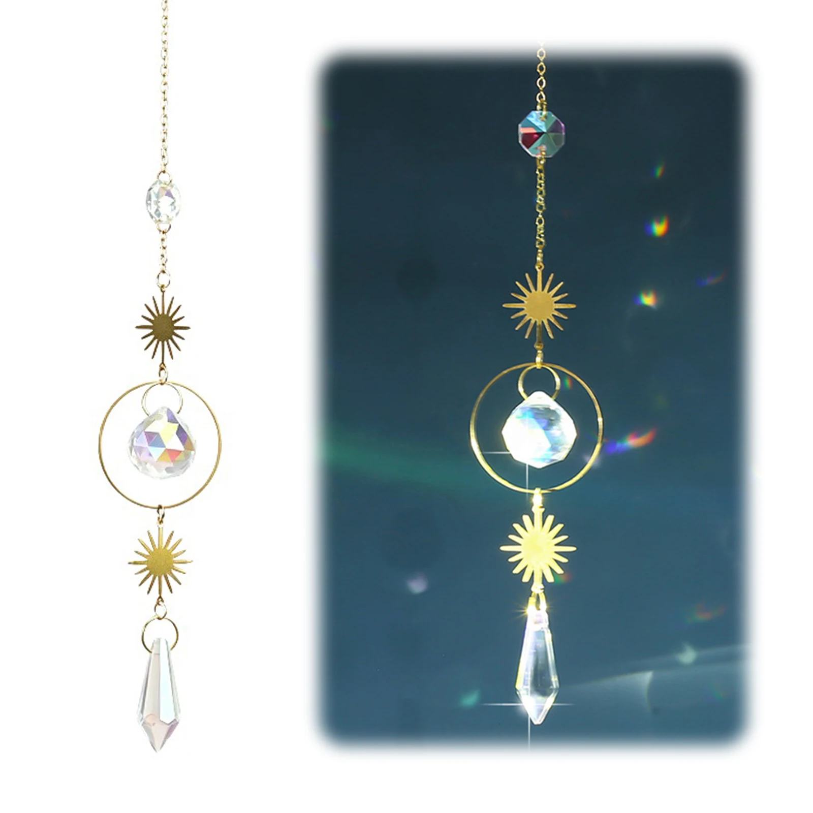 Crystal Ball Decor - Декоративный хрустальный призматический шар, подвесной светильник,