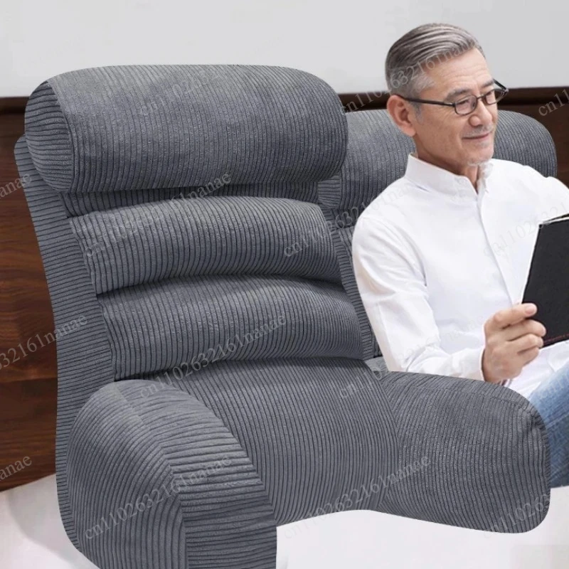‌Bed Rest Pillow with Arms, Lounge Sofa Backrest Cushion, Removable Cover Orthopedic Support, Breathable Multi-Position Cushion