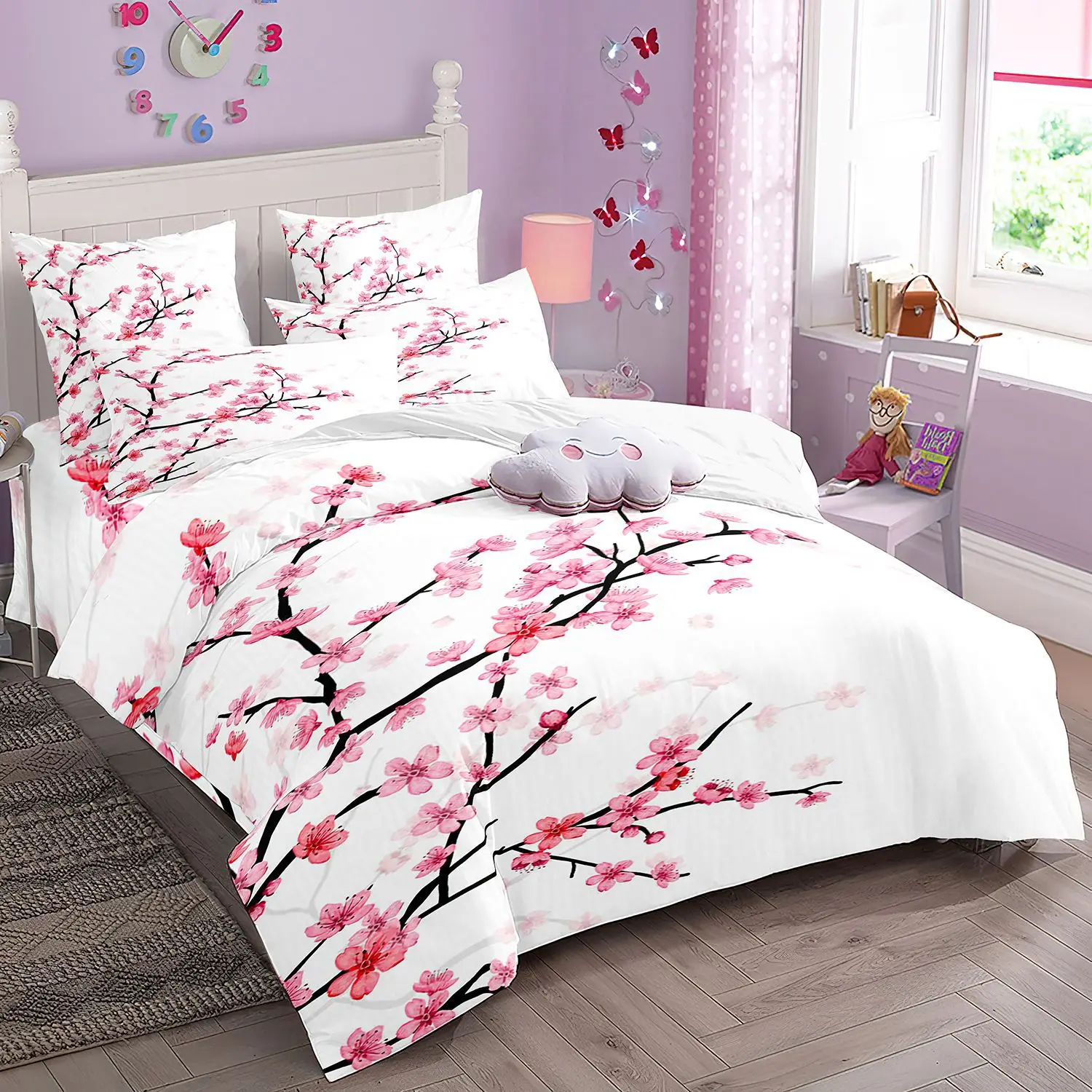 2/3pcs bedding set Digital Print Comfortable Duvet Cover for Home Bedroom Decoration, 1 Duvet Cover and 2pillowcase with Zippers