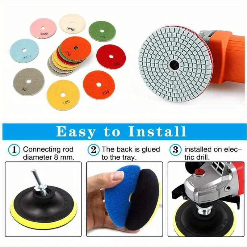 8pcs Polishing Pad Set, 4\