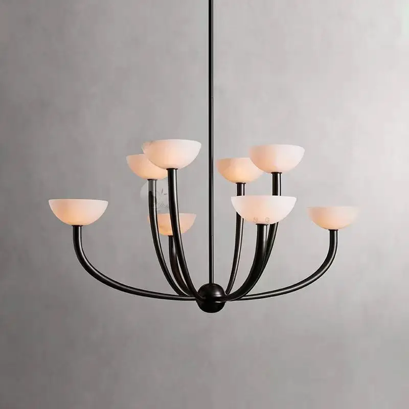 American Countryside Personality Pendant Lights Modern Minimalist Multi Head Hanging Lamps Living Room Villa Hotel Decor Fixture