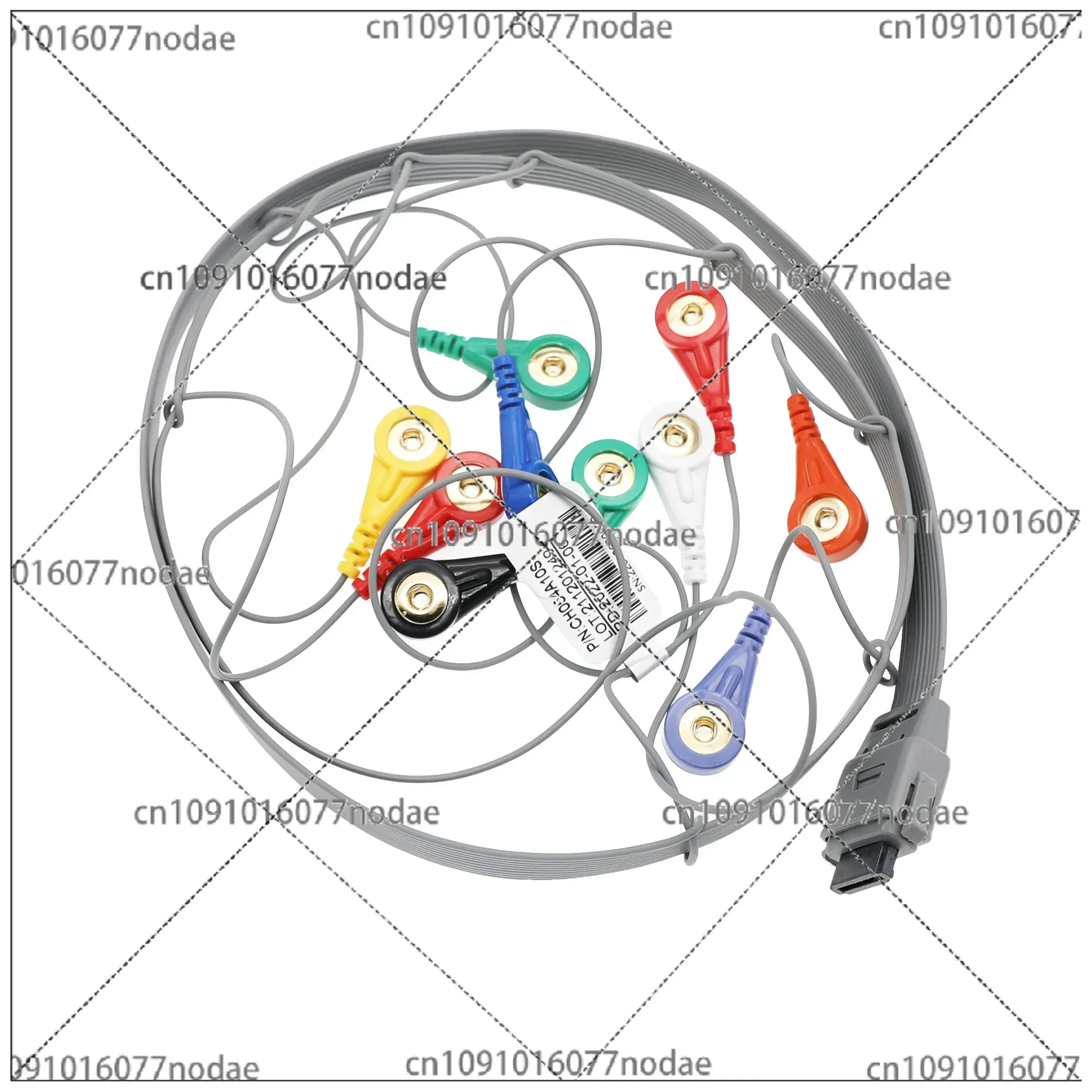 Compatible with Biomedical Instrument BI 9800 AHA Snap 10 Lead Holter Medical  Cable 0.9 Meter, DB 25Pin