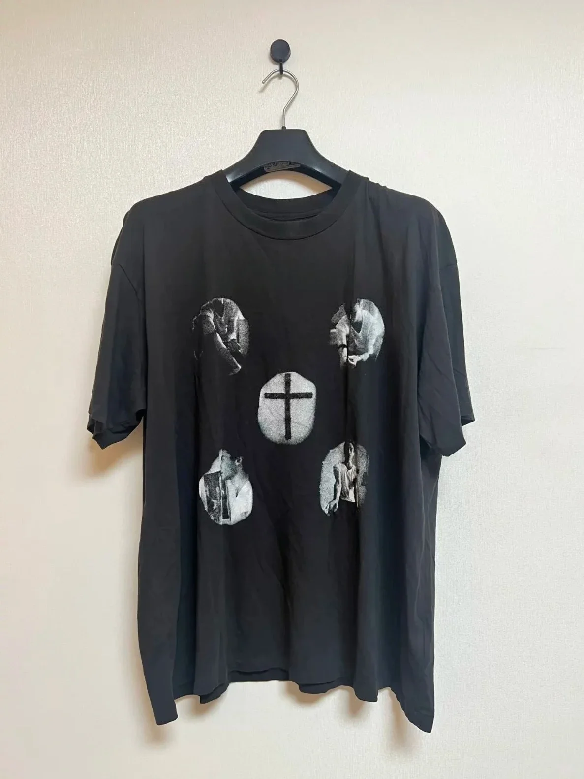 ER/D 24fw anesthetic print single stitch short sleeve boxyT-shirt