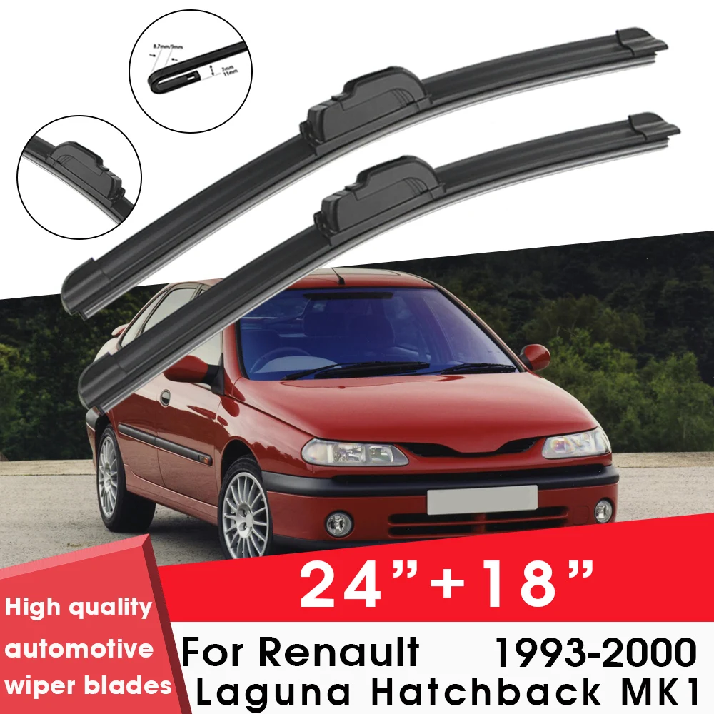 

Car Wiper Blade Blades For Renault Laguna Hatchback MK1 1993-2000 24"+18" Windshield Windscreen Clean Rubber Silicon Cars Wipers