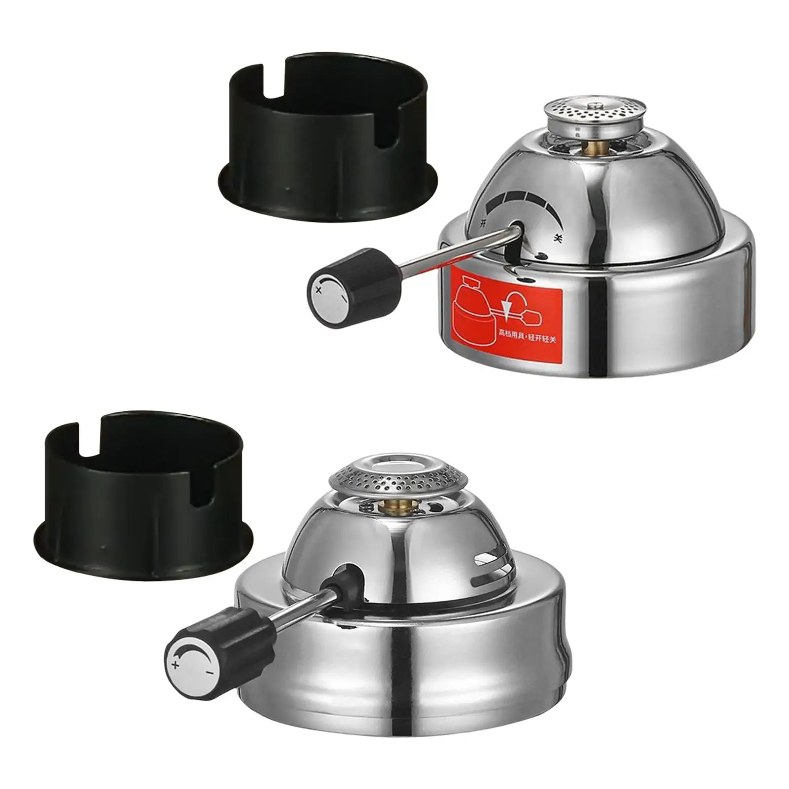 Stainless Steel Gas Burner Explosion Proof Mini Inflatable Coffee Stove Mini Stove for Festivals Party Emergency Picnic Garden