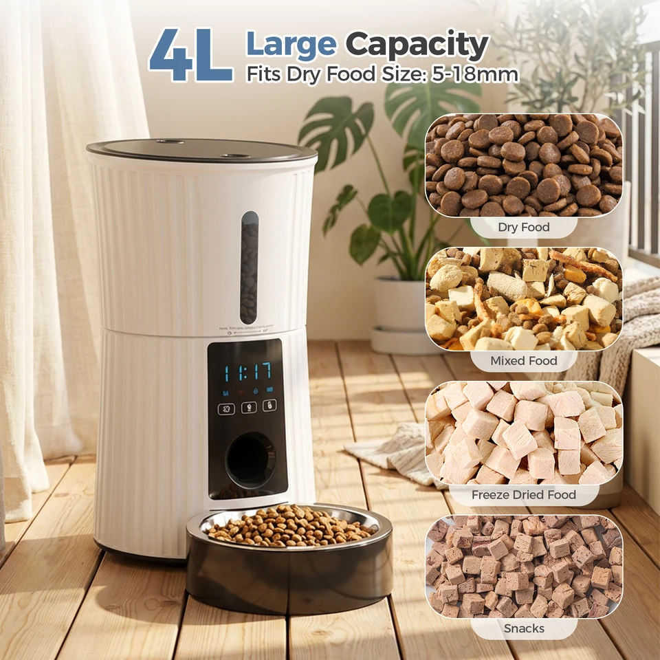 Smart WiFi Automatic Cat Feeder with APP Control