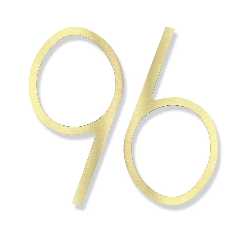 20cm golden stainless steel brushed creative irregular-shaped digital villa hotel community digital house number